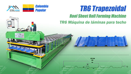 8-15m/min Hız Çatı Yaprak Formasyon Makinesi 3Kw Hidrolik Güç ve PLC Kontrolü