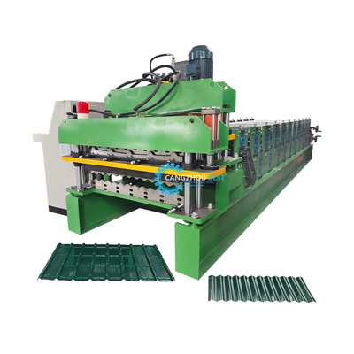 Hız Sabit Otomatik PPGI Ridge Cap Roll Forming Makinesi 15-16 İstasyonla
