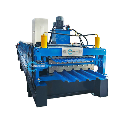 0.14 MM TO 0.3 MM Çift Katmanlı Çelik Profil Çatı Yaprak Rulo Formasyon Makinesi