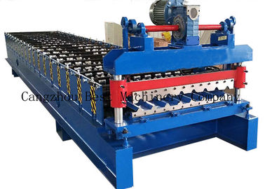 Hidrolik Kesme Çatı Sayfası Rulo Şekillendirme Makinesi 380v 8-12m / Min Verimlilik