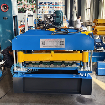 Hidrolik Yüksek Hızlı Metal Çatı Kiremiti Rulo Şekillendirme Makinesi