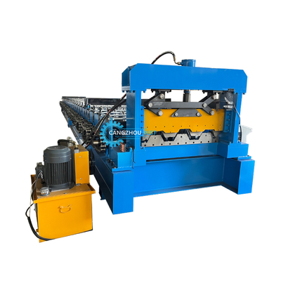 Zemin Döşeme Rulo Şekillendirme Makinesi 1250mm PLC Kontrol 22kw