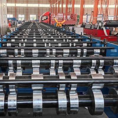Otomatik Galvanizli Metal Döşeme Kat Levhası Rulo Şekillendirme Makinesi