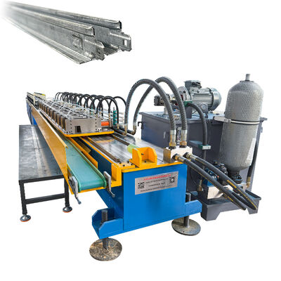 Yüksek Hızlı Hidrolik Delme T38X24 Ana T Izgara Soğuk Rulo Şekillendirme Makinesi