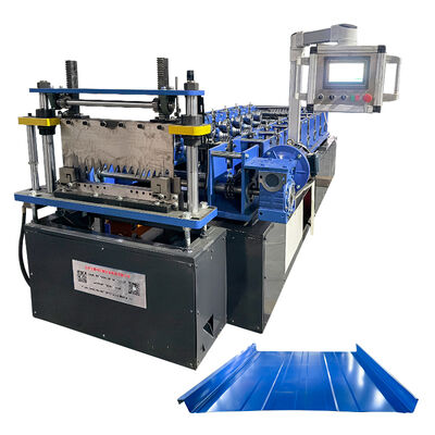 Taşınabilir Çelik Profil Kendinden Kilitli Otomatik Kr24 Ayakta Dikiş Rulo Şekillendirme Makinesi