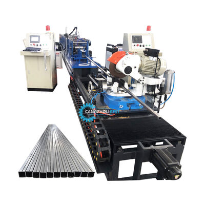 20x20mm Küçük Boyutlu Çelik Profil Lazer Kaynak Kare Tüp Yapma Rulo Formasyon Makinesi