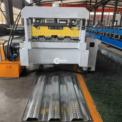 YX1000 0.3-1.2mm Zemin Güvertesi Çelik Profil Rulo Yapım Makinesi 380VAC Türkiye Pazarı İçin