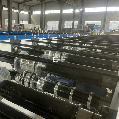 YX1000 0.3-1.2mm Zemin Güvertesi Çelik Profil Rulo Yapım Makinesi 380VAC Türkiye Pazarı İçin