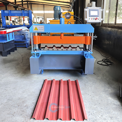 Otomatik Kesme Çelik Çatı Çatı Yapısı Kaburga Panel Rulo Formasyon Makinesi
