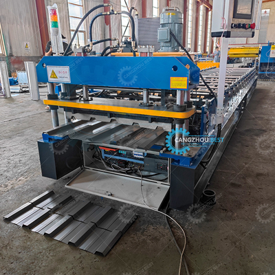 Hidrolik Kesme Yüksek Hızlı Otomatik Kırbaç Çatı Yaprak Rulo Formasyon Makinesi