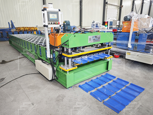8-15m/min Hız Çatı Yaprak Formasyon Makinesi 3Kw Hidrolik Güç ve PLC Kontrolü
