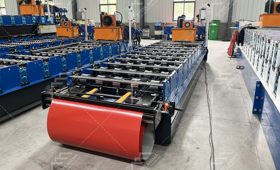 3Kw Hidrolik Kesme Çelik Çatı Yaprakları Rulo Yapım Makinesi Fiyatı