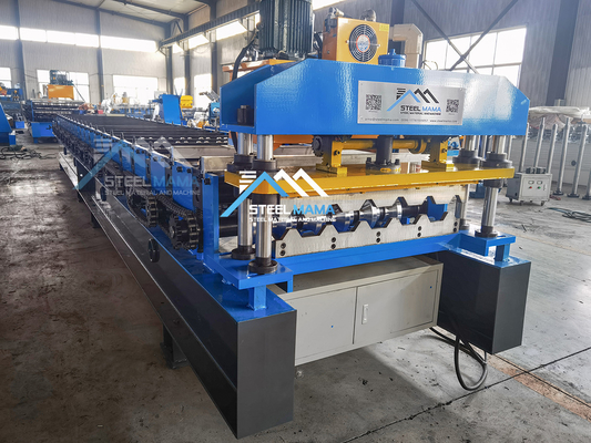 8-15m/min şekillendirme hızı ve hidrolik kesim ile kompakt çatı levhası rulo şekillendirme makinesi
