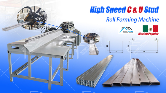 C U L T tavan ızgarası üretimi için PLC Otomatik Metal Stud ve Track Roll Forming Makinesi