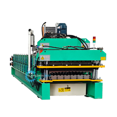 Renkli Çelik Profili Hidrolik Çift Katmanlı Metal Çatı Makine PLC Kontrolü