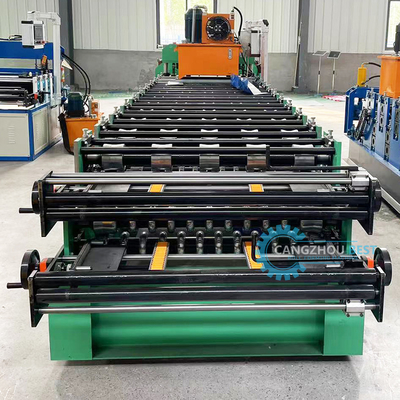 Renkli Çelik Profili Hidrolik Çift Katmanlı Metal Çatı Makine PLC Kontrolü