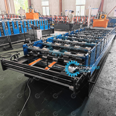 1000 mm dokunmatik metal çatı levhası yapmak rulo şekillendirme makinesi plc kontrol