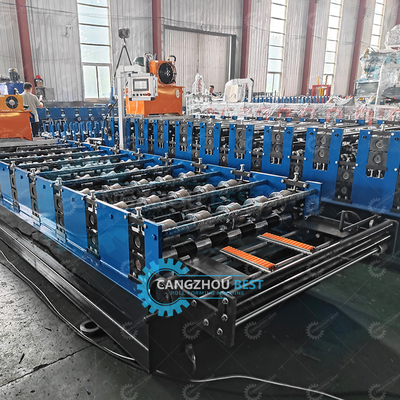 1000 mm dokunmatik metal çatı levhası yapmak rulo şekillendirme makinesi plc kontrol