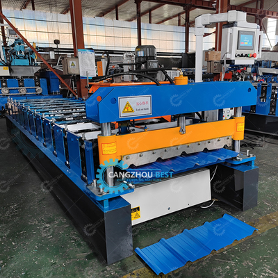 1000 mm dokunmatik metal çatı levhası yapmak rulo şekillendirme makinesi plc kontrol