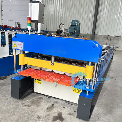 Gi 900mm Etkili Genişlikli Çelik Profili İbr Çatı Yapısı Yapı için Çubuk Yapı Makinesi