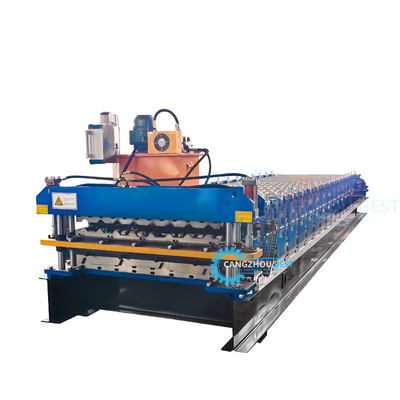 Hidrolik Otomatik Kesme Çatı Yaprak Rulo Formasyon Makinesi