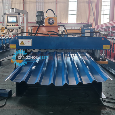 Hidrolik Otomatik Kesme Çatı Yaprak Rulo Formasyon Makinesi