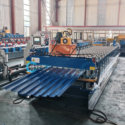 Hidrolik Otomatik Kesme Çatı Yaprak Rulo Formasyon Makinesi