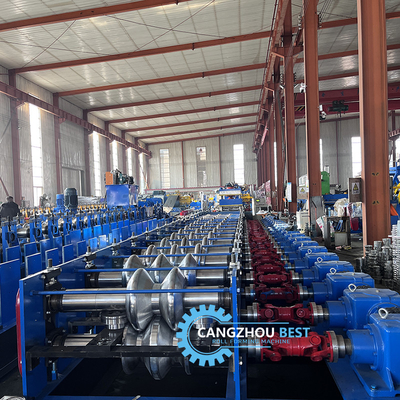 Çelik Kalınlığı 4 mm Demir Hızlı Değişim 2&amp;3 Dalgalar Çarpışma Bariyer Rulo Formasyon Makinesi