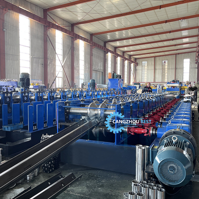 Çelik Kalınlığı 4 mm Demir Hızlı Değişim 2&amp;3 Dalgalar Çarpışma Bariyer Rulo Formasyon Makinesi
