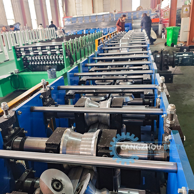 Renkli çelik kare boru kalıp kesme rulo şekillendirme makinesi dirseği makinesi ile