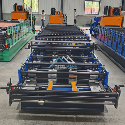 Hidrolik Güç 5.5kw Renkli Çatı Çift Katmanlı IBR Döngülü Tile Roll Forming Makinesi