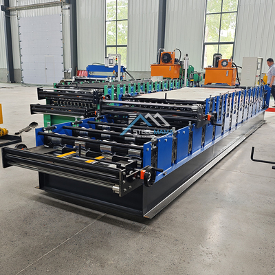 Hidrolik Güç 5.5kw Renkli Çatı Çift Katmanlı IBR Döngülü Tile Roll Forming Makinesi
