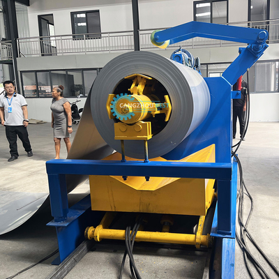 Tam Otomatik Hidrolik Güç 4kw İki Katmanlı Dalgalanmış Çatı Kelepçesi Rulo Formasyon Makinesi