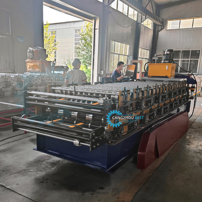 1000mm Bobin Genişliği IBR Yaprak Gürültülü Çelik Profili Çift Katmanlı Rulo Oluşturma Makinesi