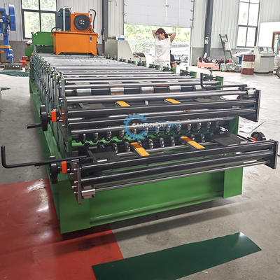 Hız Sabit Otomatik PPGI Ridge Cap Roll Forming Makinesi 15-16 İstasyonla