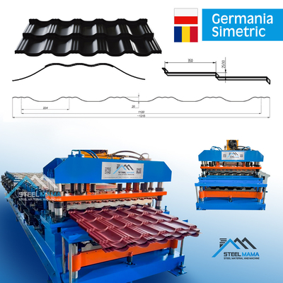 Camlı Plakalı Çatı Presleri Çift Katmanlı Rulo Yapım Makinesi Makine