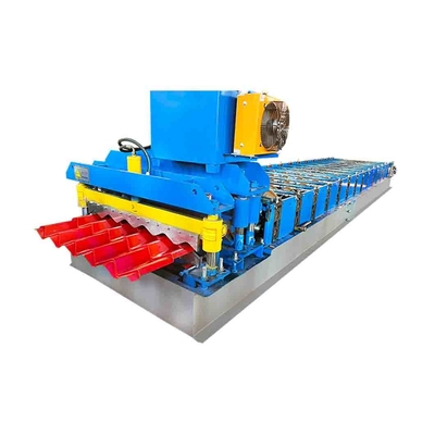 Çelik Çatı Yaprağı Çeşitli Şekillerle Camlı Kelepçeli Rulo Oluşturma Makinesi