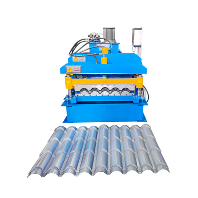 8.5kw çelik camlı çatı tepe rulo şekillendirme makinesi ve çatı levhası yapma makinesi