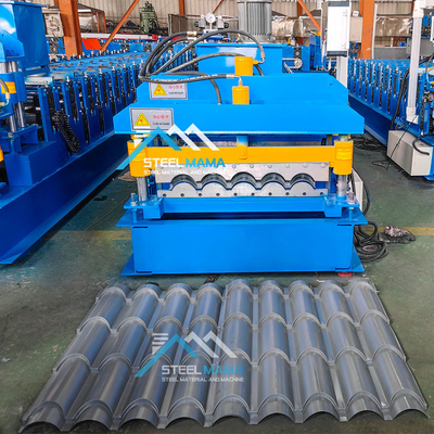 8.5kw çelik camlı çatı tepe rulo şekillendirme makinesi ve çatı levhası yapma makinesi