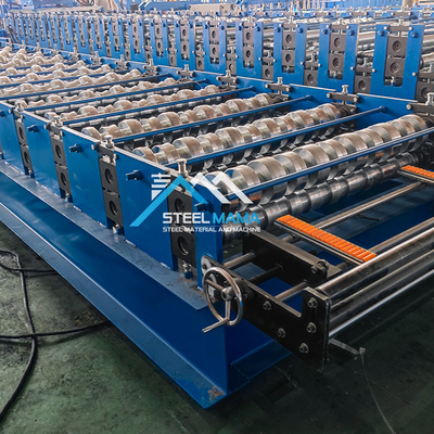 8.5kw çelik camlı çatı tepe rulo şekillendirme makinesi ve çatı levhası yapma makinesi