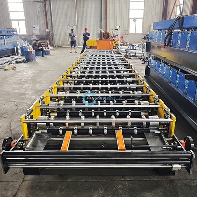 Metal Çatı Plakası Camlı Yaprak Rulo Formasyon Makinesi 8.5kw