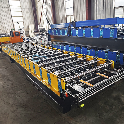 Metal Çatı Plakası Camlı Yaprak Rulo Formasyon Makinesi 8.5kw