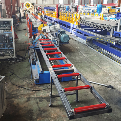Ağır Güçlü Dönüştürme Kutusu Güneş Taşıma Rack C Kanalı Rulo Formasyon Makinesi