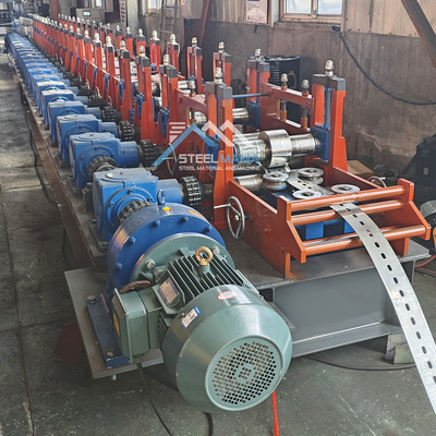 Ağır Güçlü Dönüştürme Kutusu Güneş Taşıma Rack C Kanalı Rulo Formasyon Makinesi