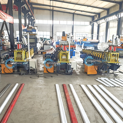 GI PPGI Galvanizli Çelik Palisade Çit Yapma Rulo Formasyon Makinesi