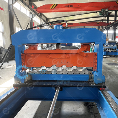 PLC Kontrol Sistemi Zemin Güvertesi Rulo Yapım Makinesi 1250mm Genişliği