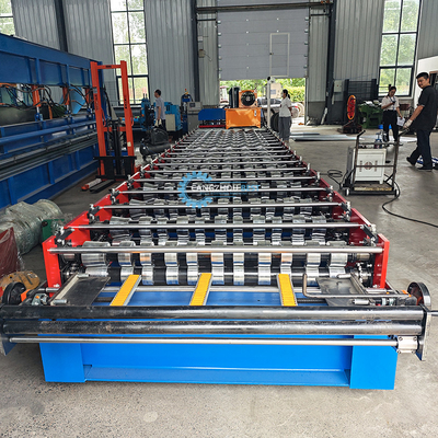 PPGI GI Çelik Profil Zee Tile Roll Forming Makinesinin 1 mm içinde yüksek hassasiyeti
