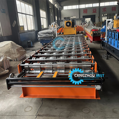 Hidrolik Kesme 5.5kw Güç Renkli Çelik Profili Rusya Tile Roll Forming Machine