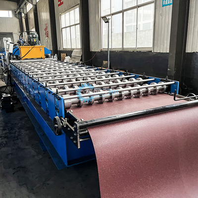 PLC Kontrol Sistemi 22Adım Roller Çelik Profil Çatı Kelepçesi Rulo Formasyon Makinesi