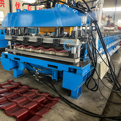 PLC Kontrol Sistemi 22Adım Roller Çelik Profil Çatı Kelepçesi Rulo Formasyon Makinesi
